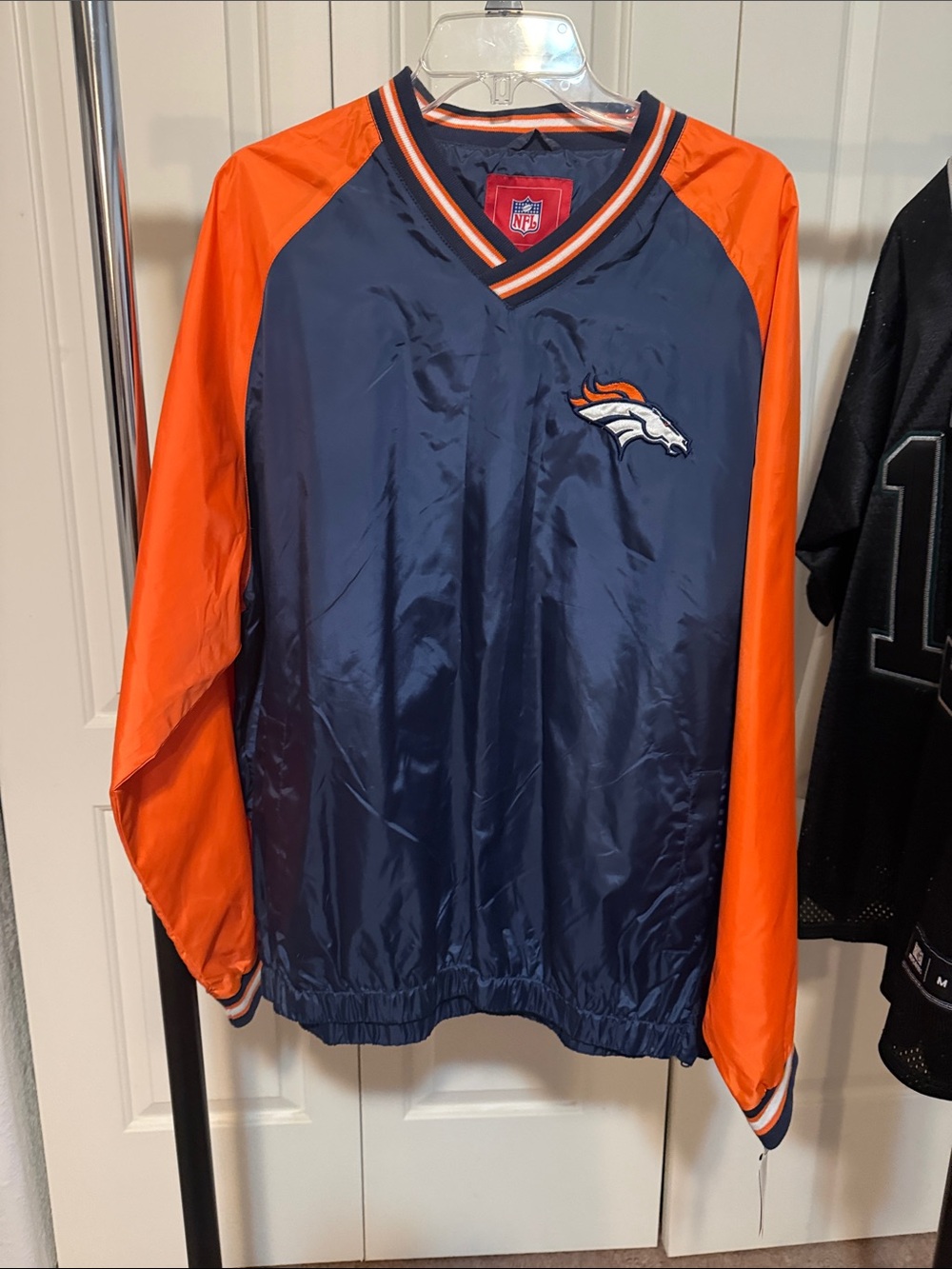 NFL Denver Broncos Navy and Orange Pullover Jacket